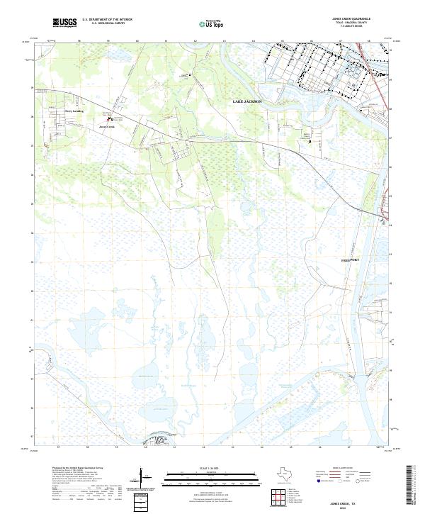 USGS Topographic Map – Jones Creek