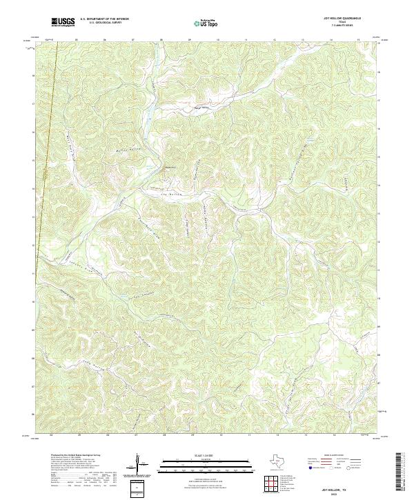 USGS Topographic Map – Joy Hollow