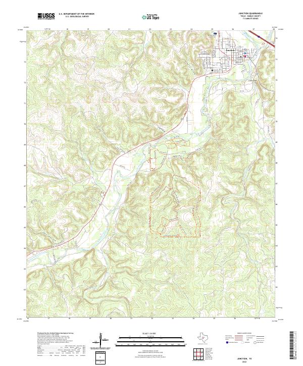 USGS Topographic Map – Junction