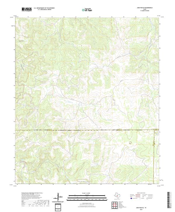 USGS Topographic Map – Junction SE
