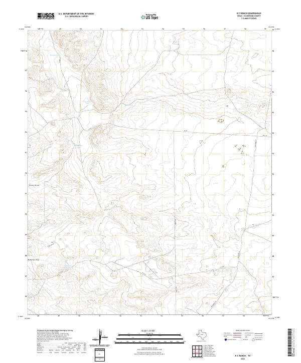 USGS Topographic Map – K C Ranch