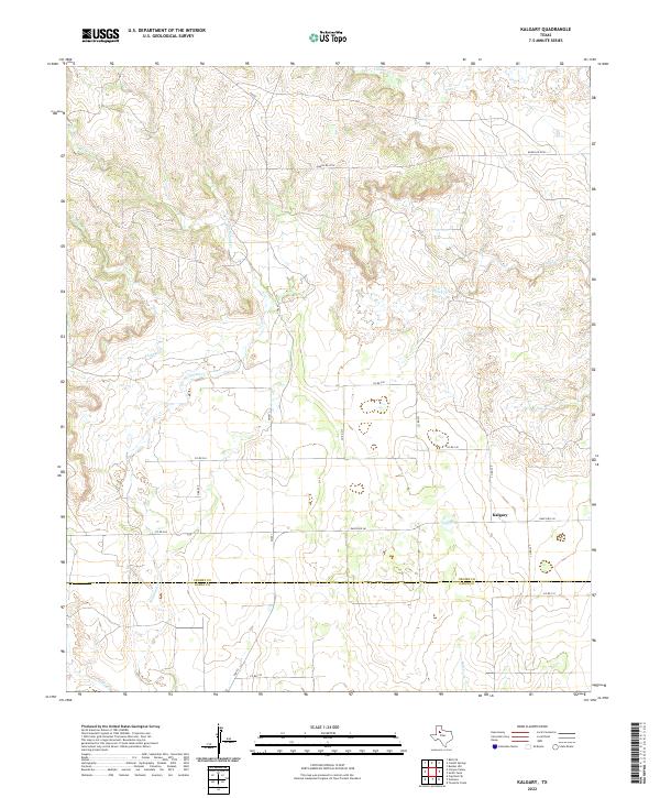 USGS Topographic Map – Kalgary