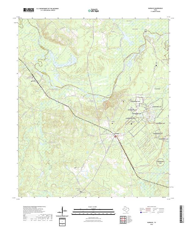USGS Topographic Map – Karnack