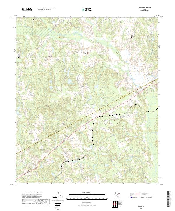USGS Topographic Map – Keechi