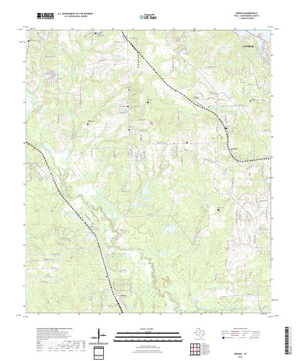 USGS Topographic Map – Keenan