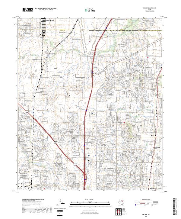 USGS Topographic Map – Keller
