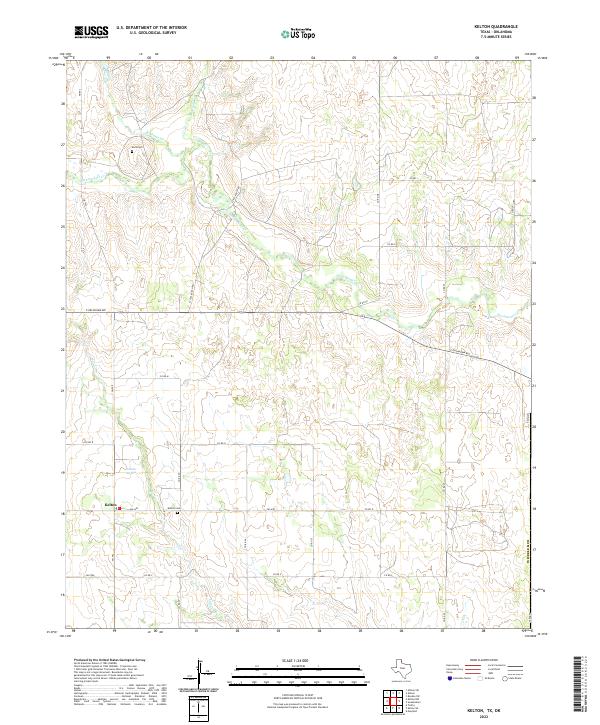 USGS Topographic Map – Kelton
