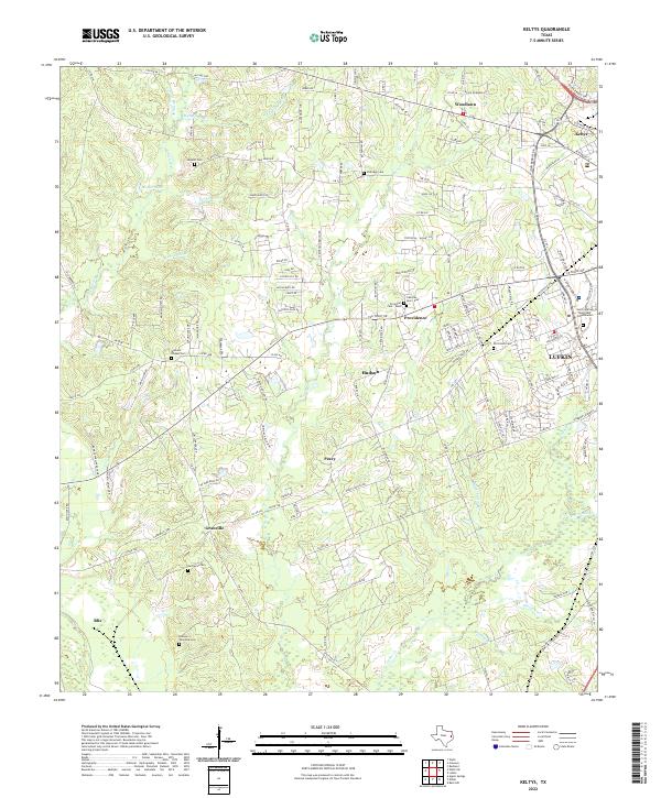 USGS Topographic Map – Keltys
