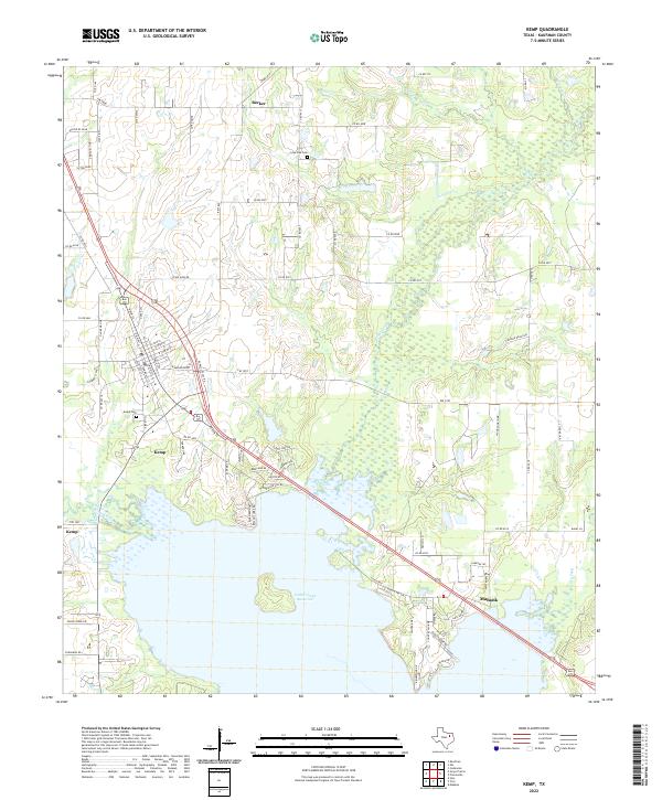 USGS Topographic Map – Kemp