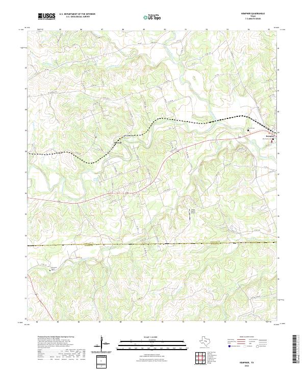 USGS Topographic Map – Kempner