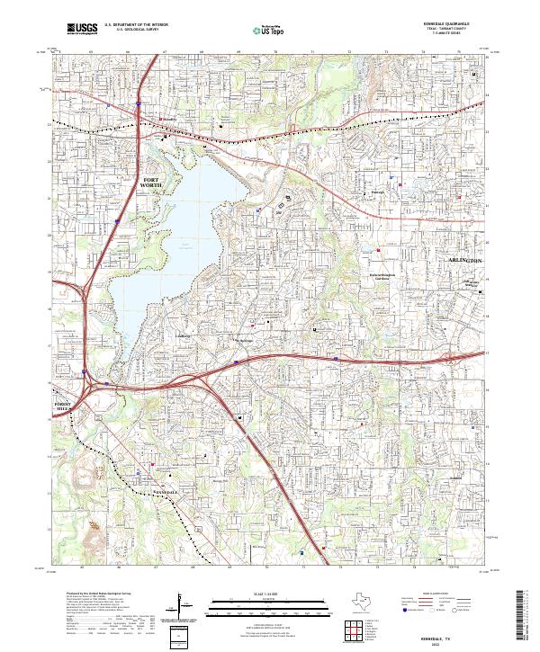 USGS Topographic Map – Kennedale