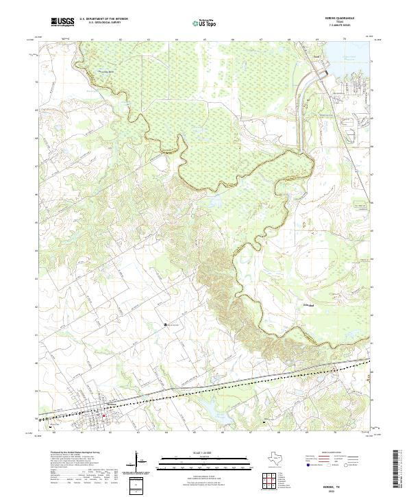 USGS Topographic Map – Kerens