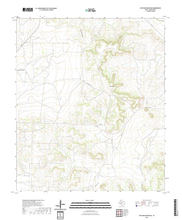 USGS Topographic Map – Ketchum Mountain