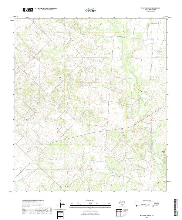 USGS Topographic Map – Keystone Ranch