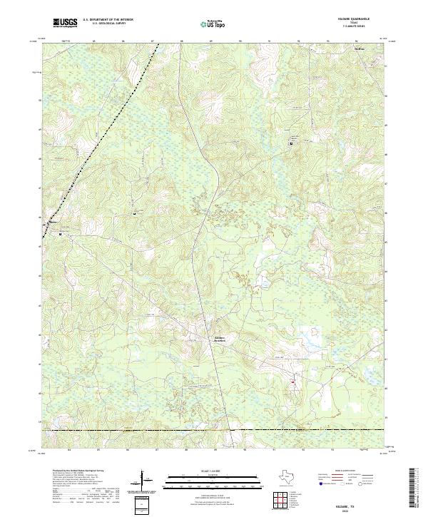USGS Topographic Map – Kildare