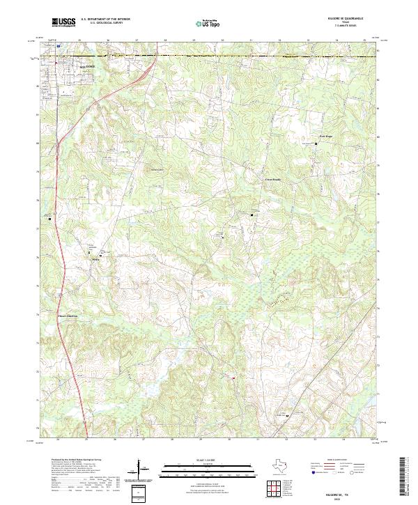 USGS Topographic Map – Kilgore SE