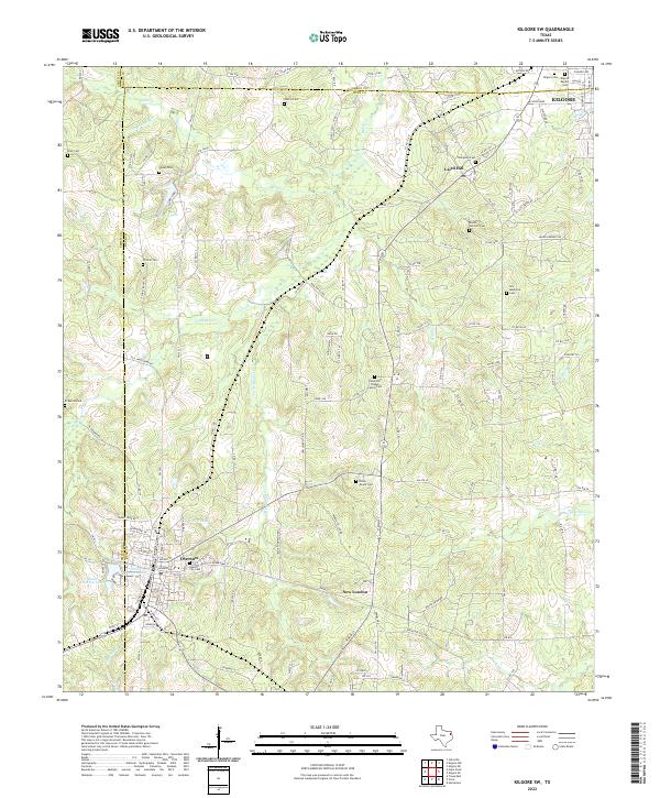 USGS Topographic Map – Kilgore SW