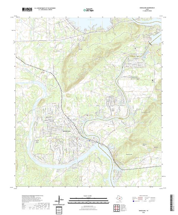 USGS Topographic Map – Kingsland