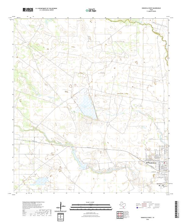 USGS Topographic Map – Kingsville West