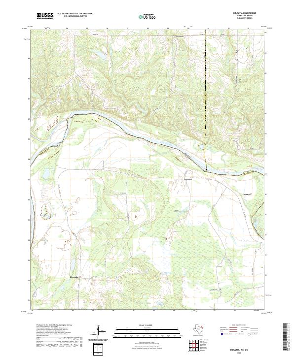 USGS Topographic Map – Kiomatia