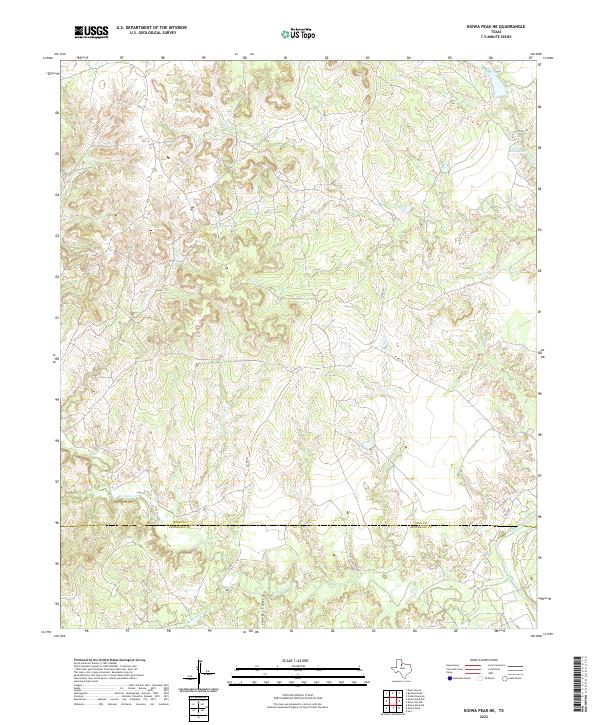 USGS Topographic Map – Kiowa Peak NE