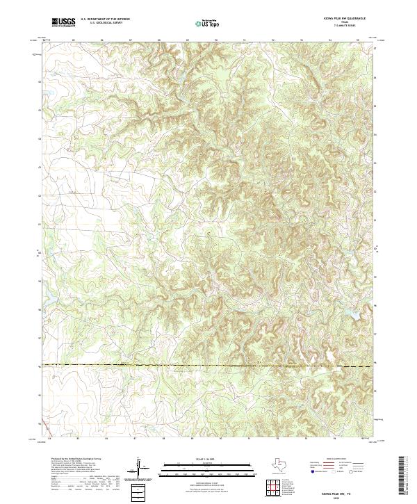 USGS Topographic Map – Kiowa Peak NW