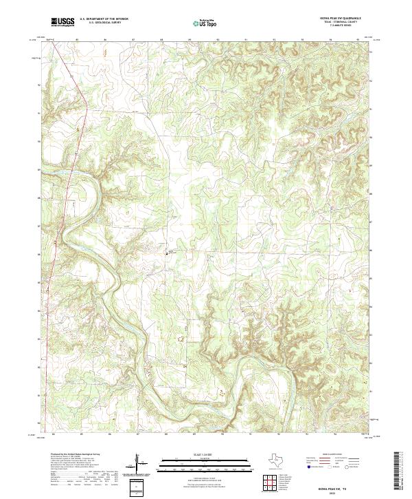 USGS Topographic Map – Kiowa Peak SW