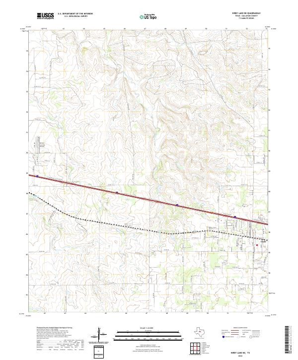 USGS Topographic Map – Kirby Lake NE