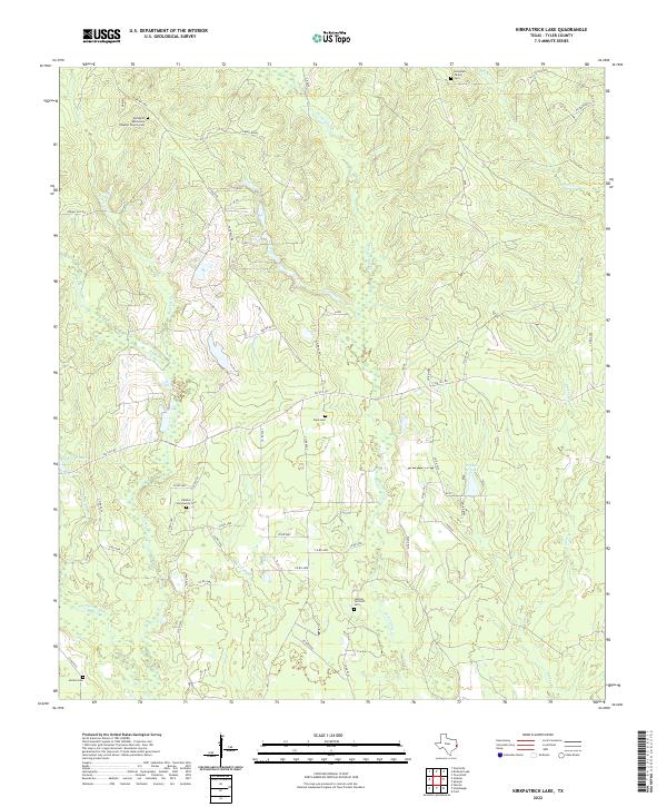 USGS Topographic Map – Kirkpatrick Lake