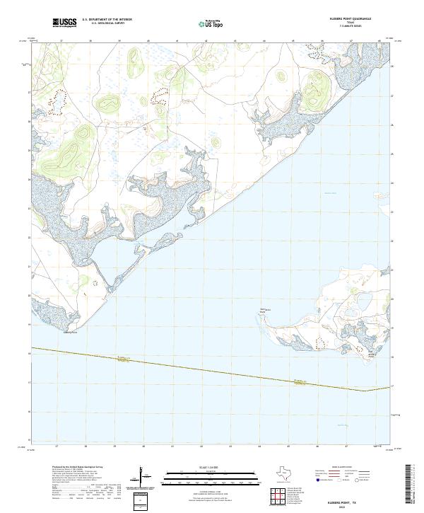 USGS Topographic Map – Kleberg Point
