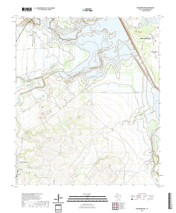 USGS Topographic Map – Knickerbocker