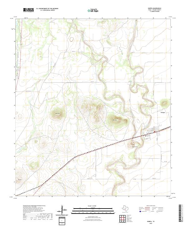 USGS Topographic Map – Knippa