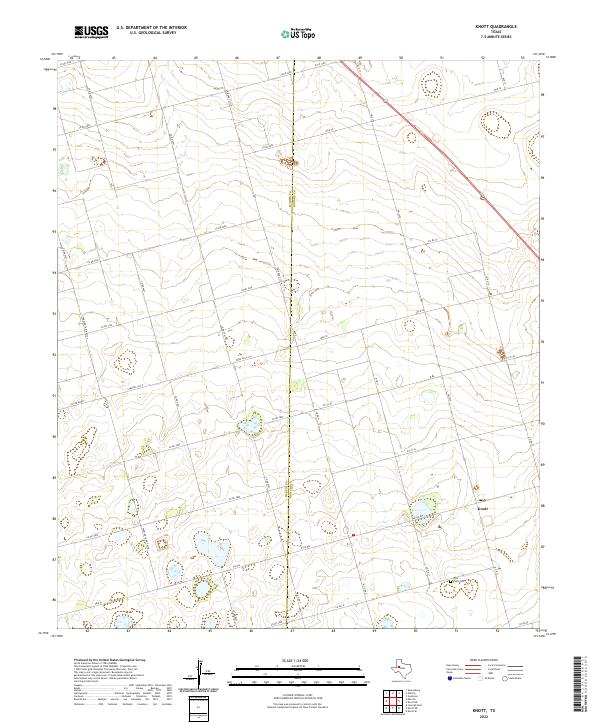 USGS Topographic Map – Knott