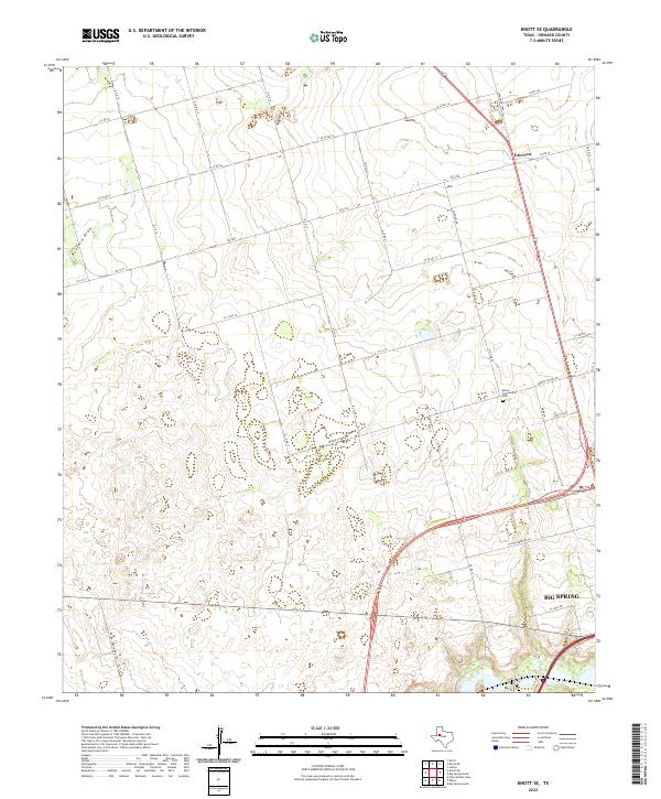 USGS Topographic Map – Knott SE