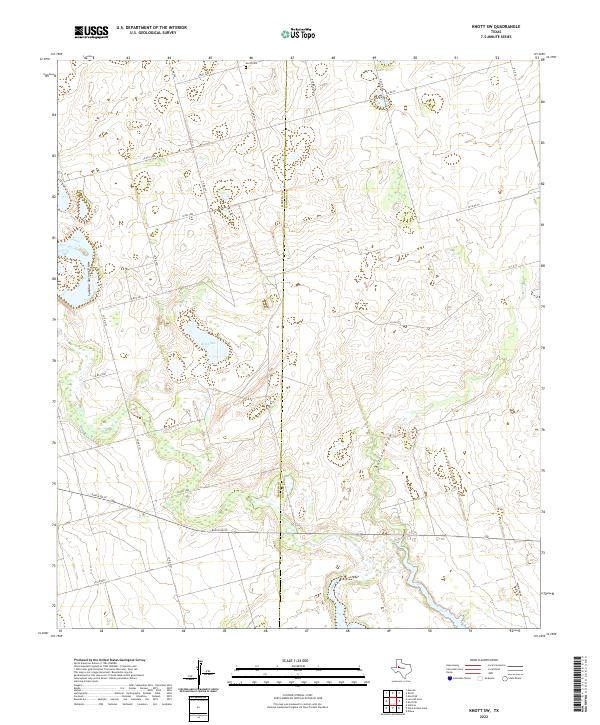 USGS Topographic Map – Knott SW