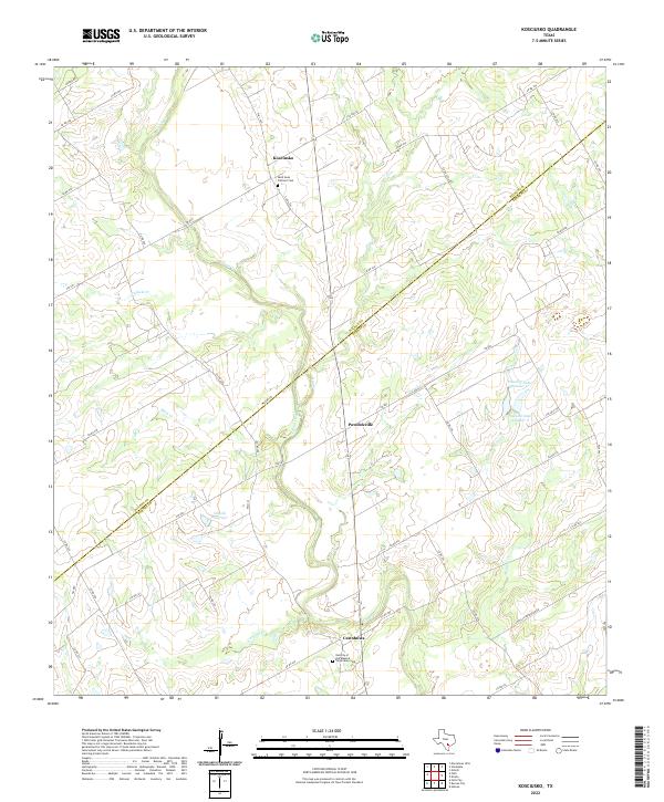 USGS Topographic Map – Kosciusko