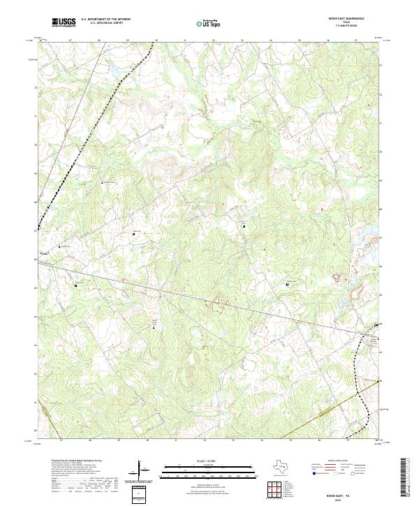 USGS Topographic Map – Kosse East