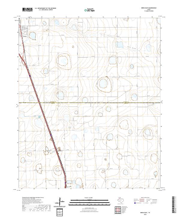 USGS Topographic Map – Kress East