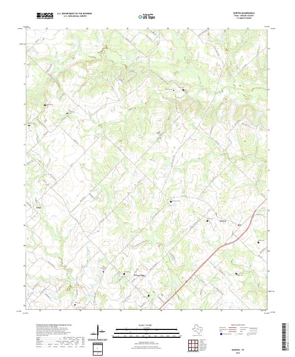 USGS Topographic Map – Kurten
