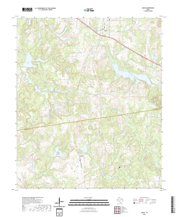 USGS Topographic Map – LaRue