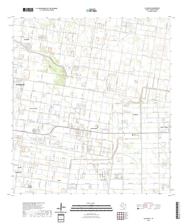 USGS Topographic Map – La Blanca