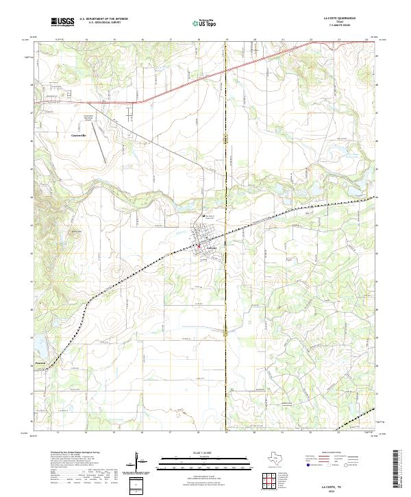 USGS Topographic Map – La Coste