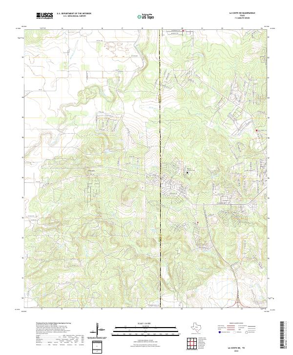 USGS Topographic Map – La Coste NE