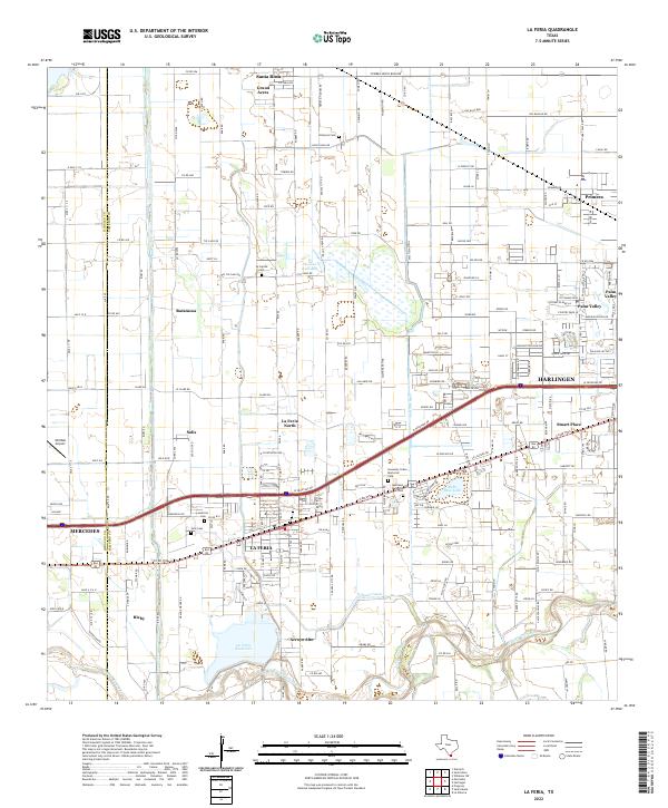USGS Topographic Map – La Feria