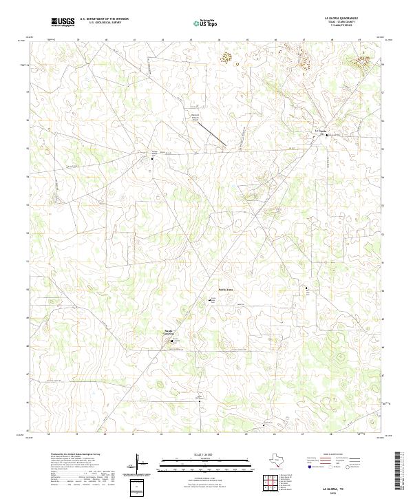 USGS Topographic Map – La Gloria
