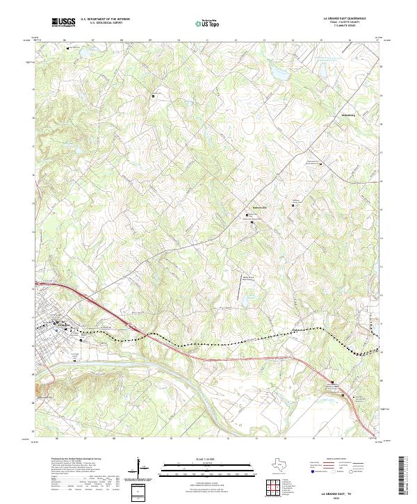 USGS Topographic Map – La Grange East