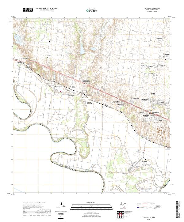 USGS Topographic Map – La Grulla