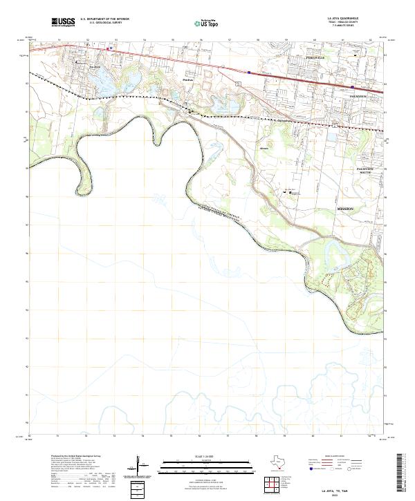USGS Topographic Map – La Joya