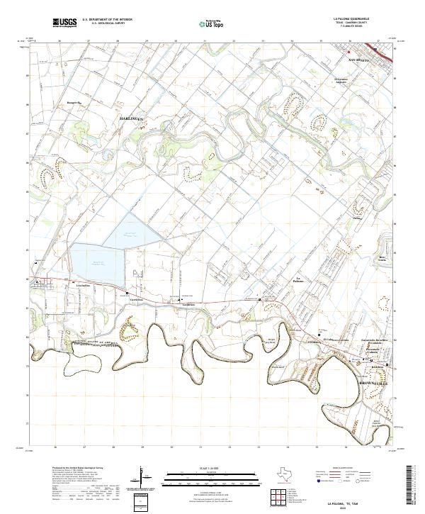 USGS Topographic Map – La Paloma