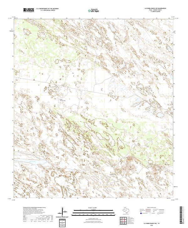 USGS Topographic Map – La Parra Ranch SW